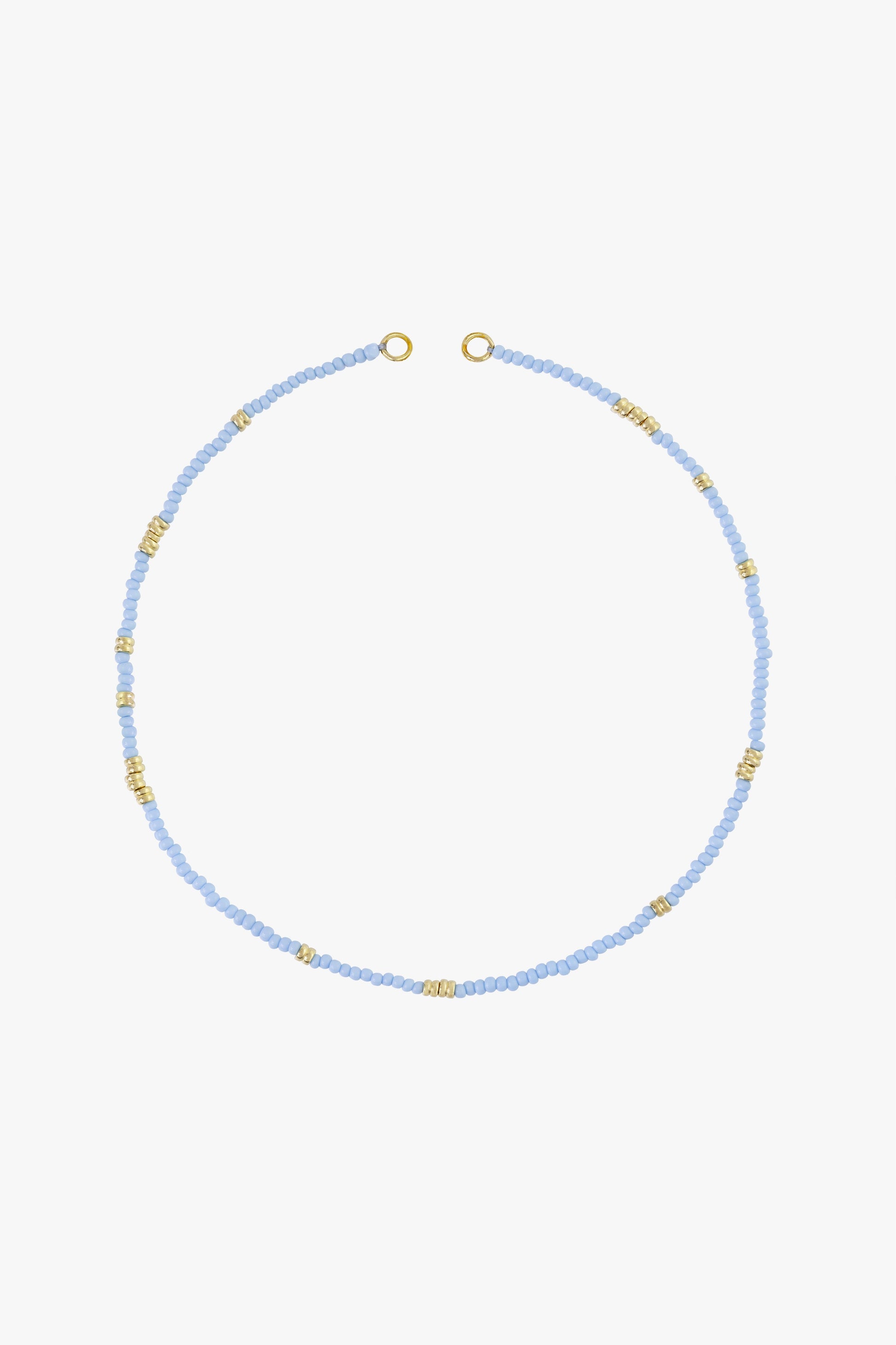 Blue clasp necklace gold plated-abc