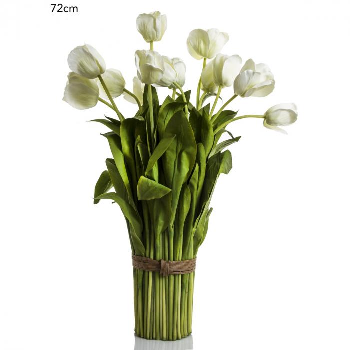 Tulip Bundle 72cm - White-Accessories-Florabelle-Default Title---abc