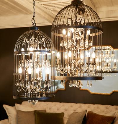 Macaw Chandelier - 8 Arm-abc