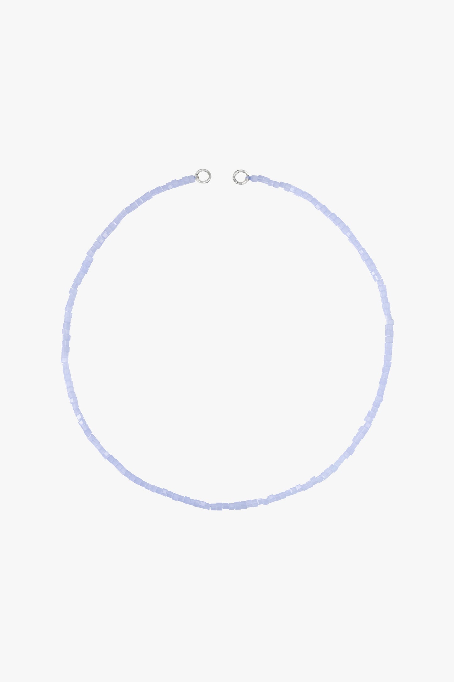 Blue sky clasp necklace silver-abc