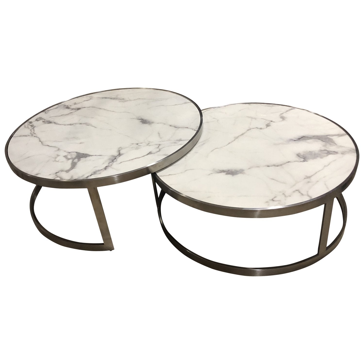 Sterling Coffee Table Set White Marble-Living-Future Classics Furniture-Default Title---abc