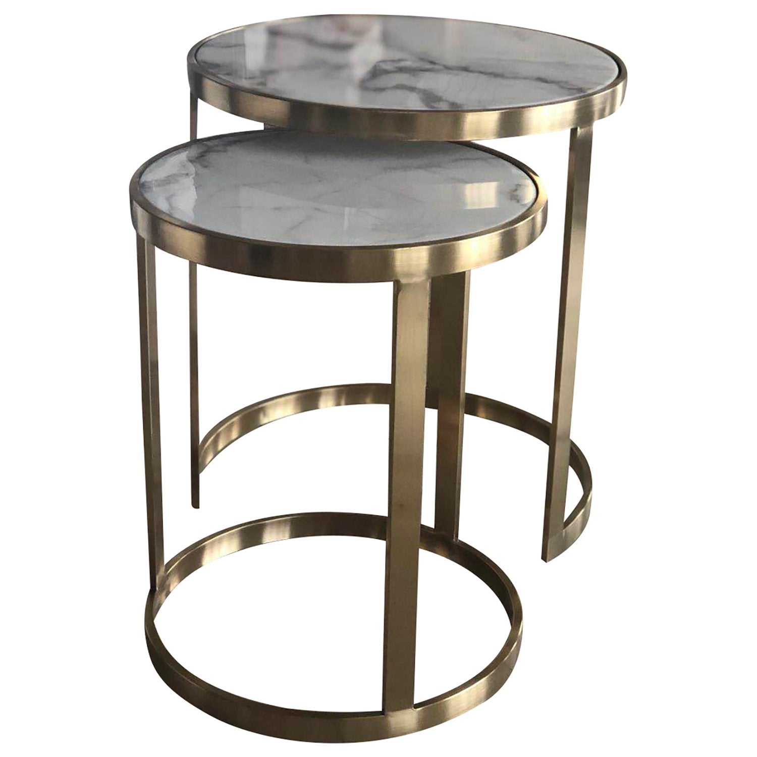 Splendour Side Table Set White Marble-Living-Future Classics Furniture-Default Title---abc