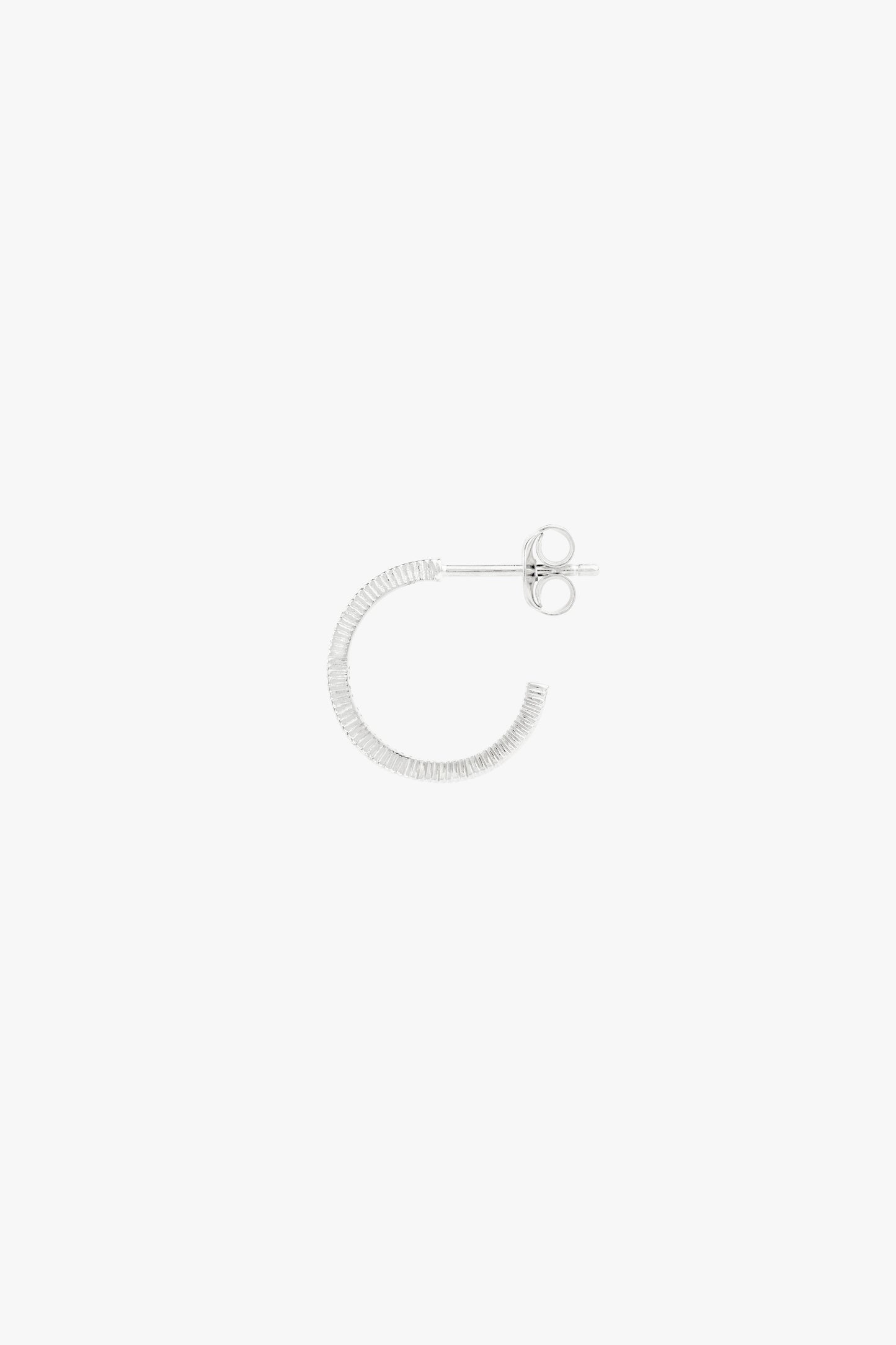 Eternity hoop silver-abc