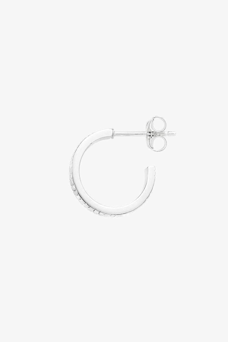 Crocodile hoop silver-abc