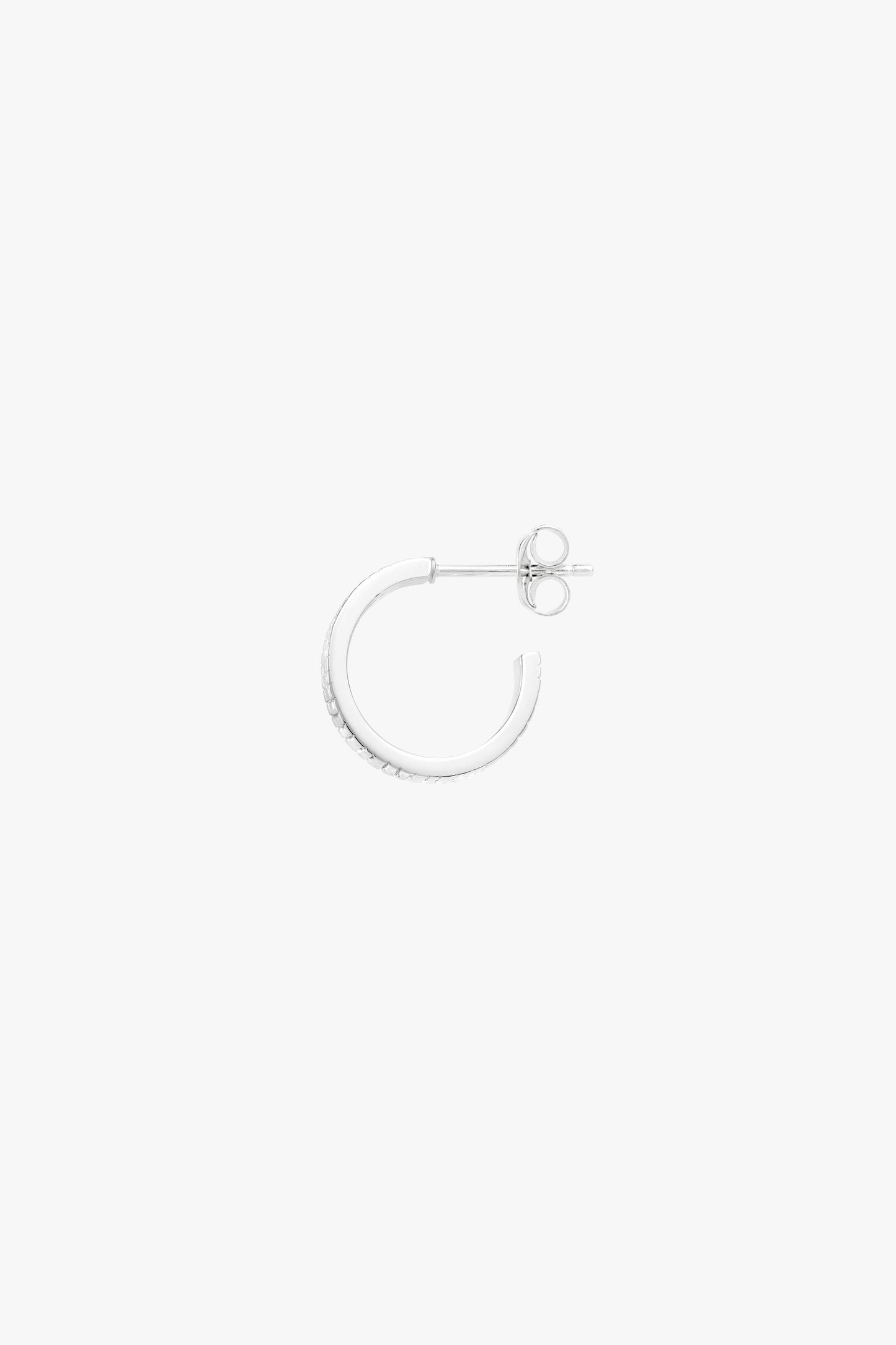 Crocodile hoop silver-abc