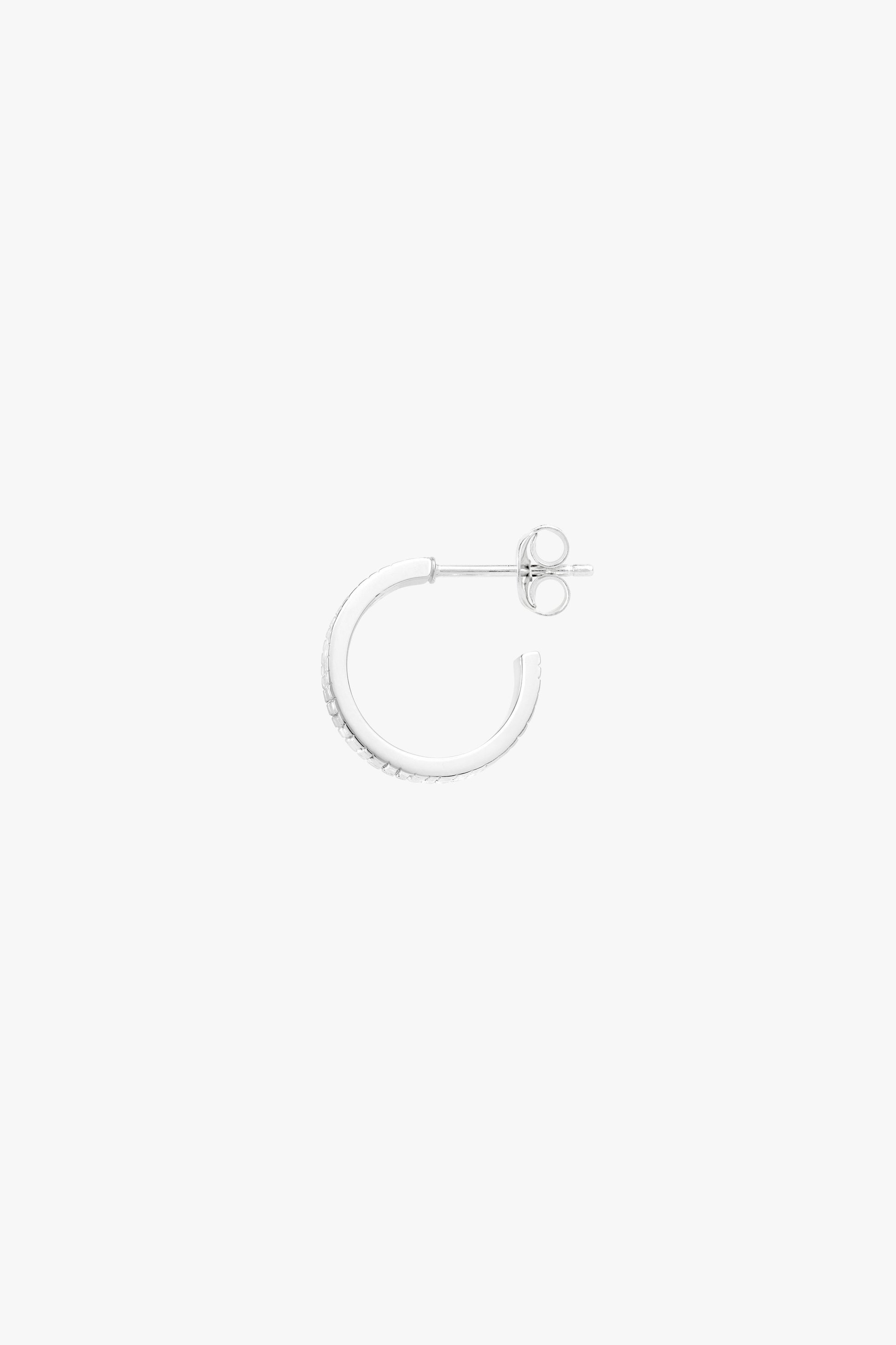 Crocodile hoop silver-abc