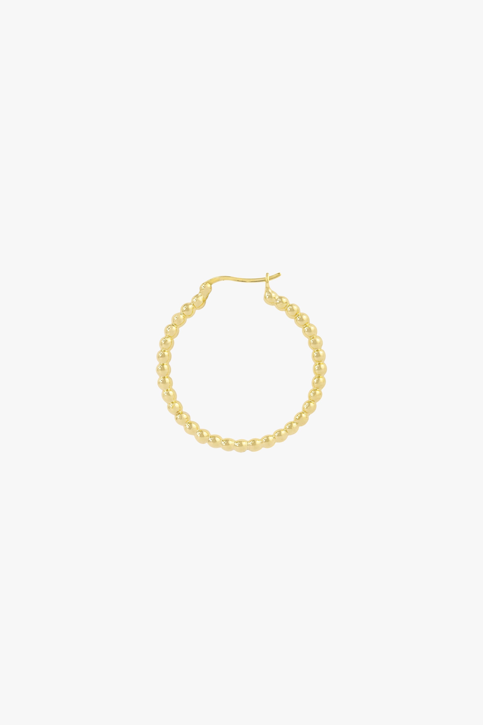 Dots hoop gold plated 30mm-abc