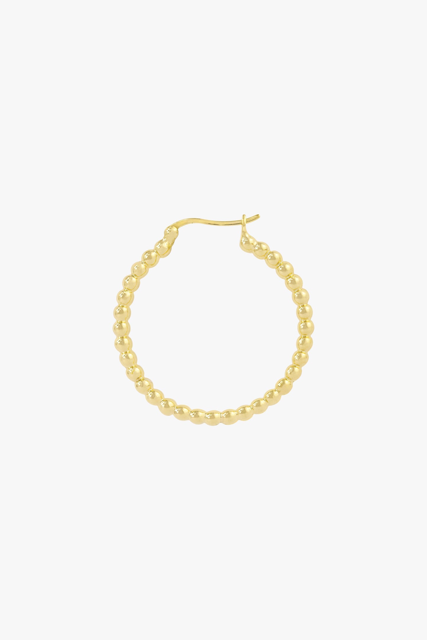 Dots hoop gold plated 30mm-abc