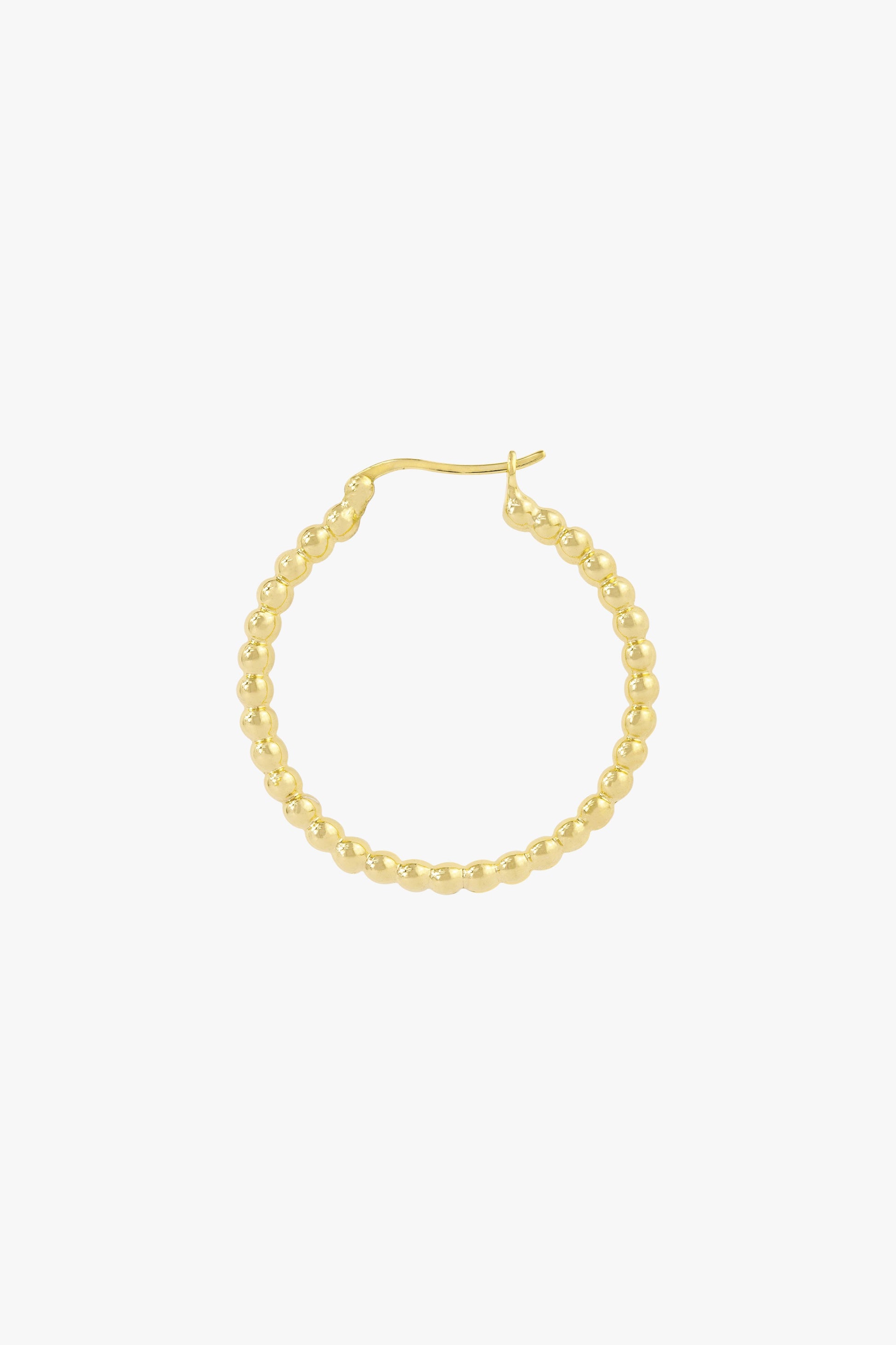 Dots hoop gold plated 30mm-abc