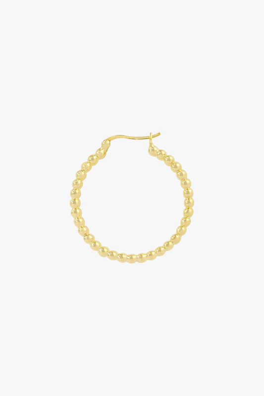 Dots hoop gold plated 30mm-abc