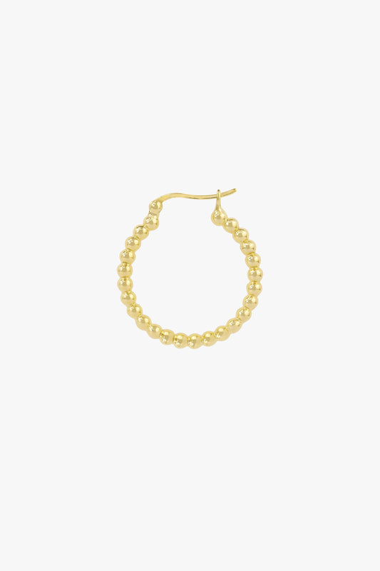 Dots hoop gold plated 23mm-abc