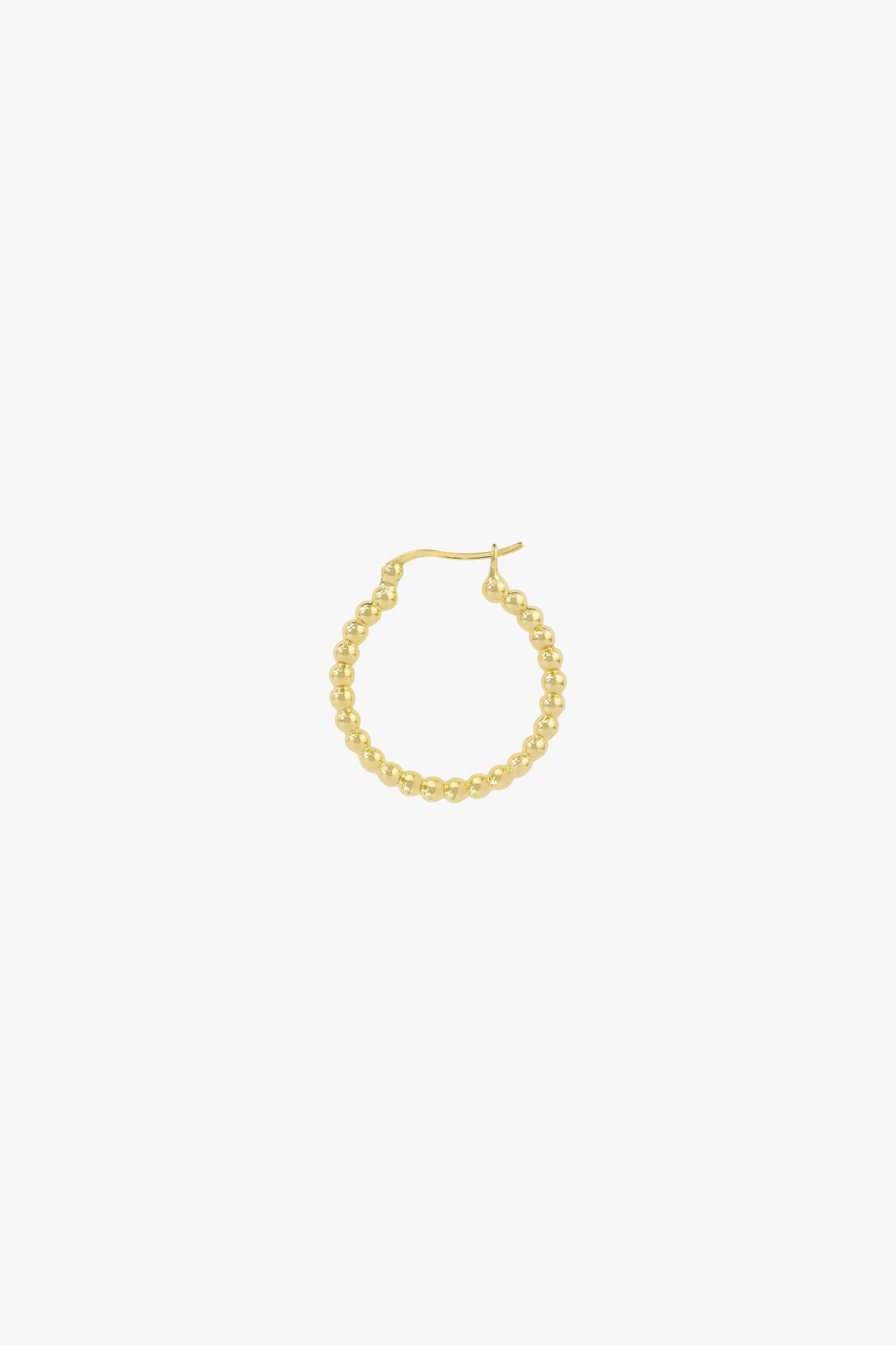 Dots hoop gold plated 23mm-abc