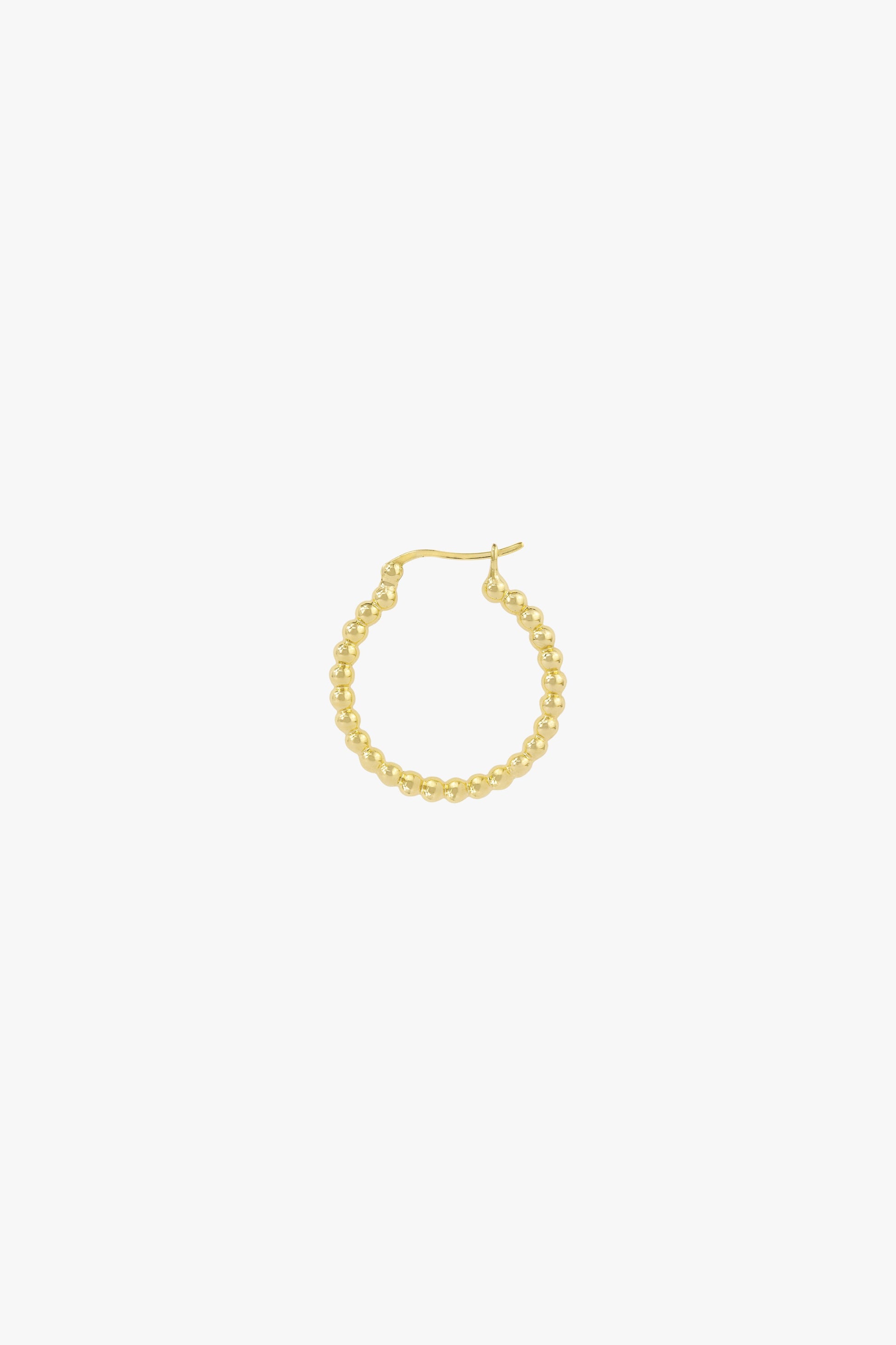Dots hoop gold plated 23mm-abc