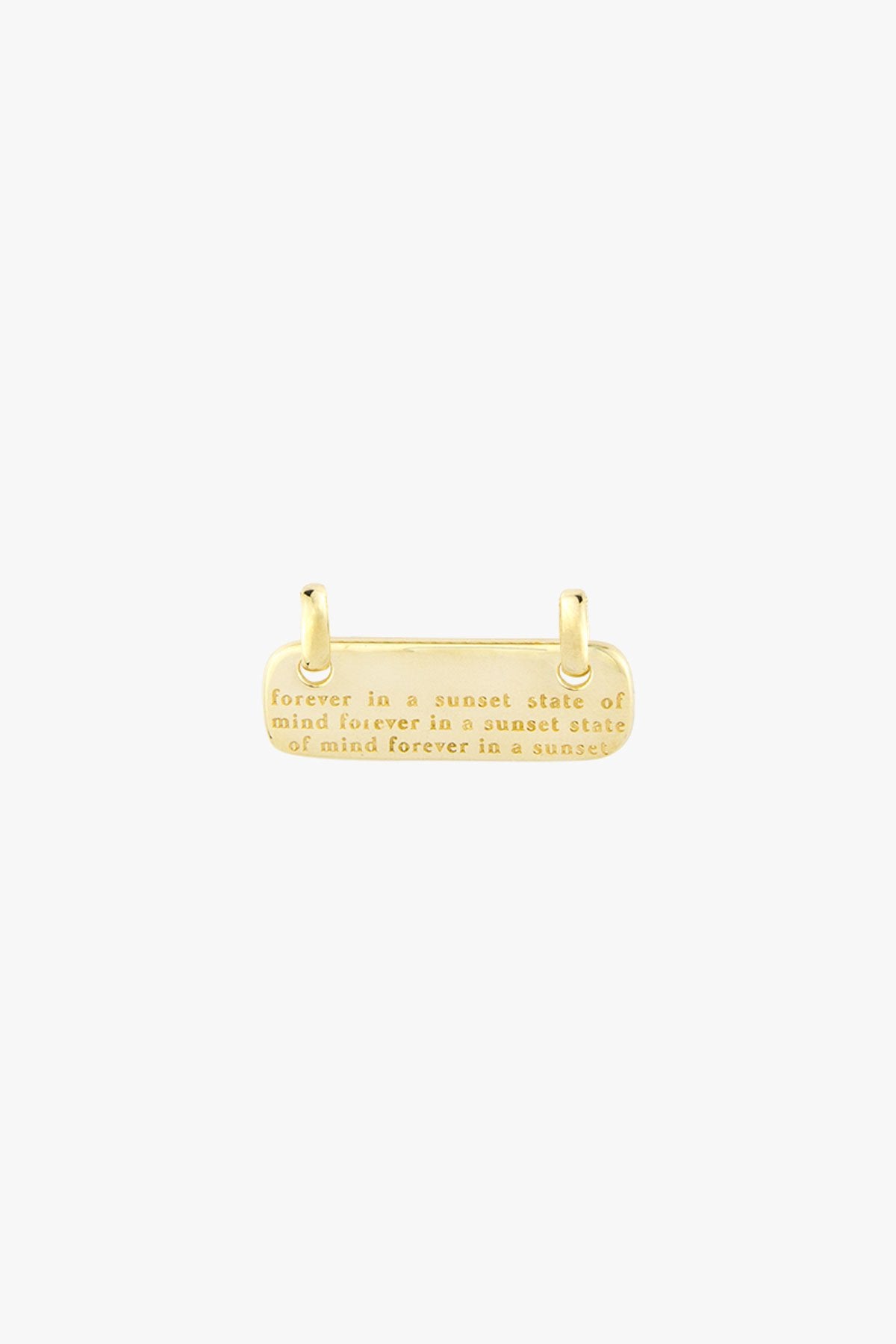 Mantra pendant gold plated-abc