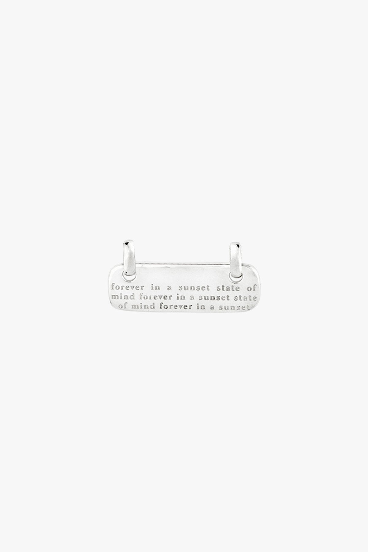 Mantra pendant silver-abc