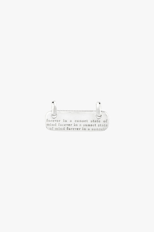 Mantra pendant silver-abc