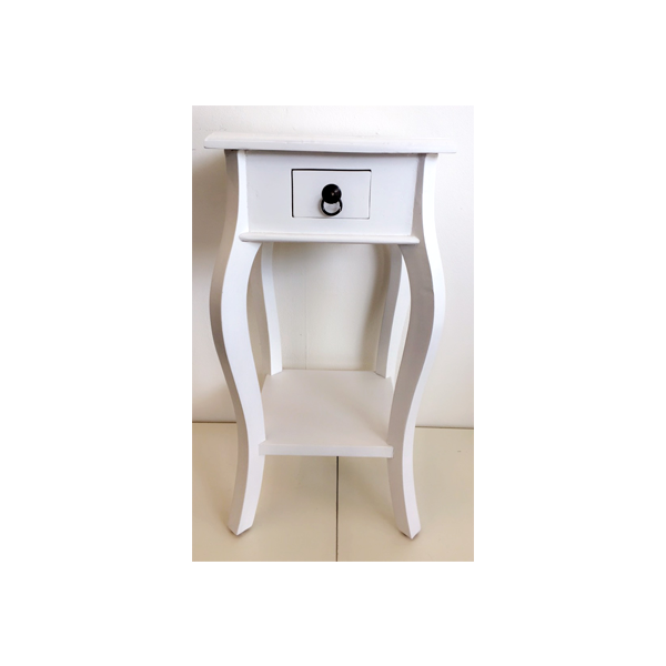 White Short Bent Leg Table-Living-Liberty Homeware-Default Title---abc