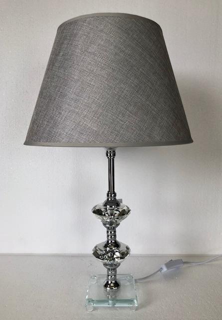 Grey Glass Table Lamp-abc