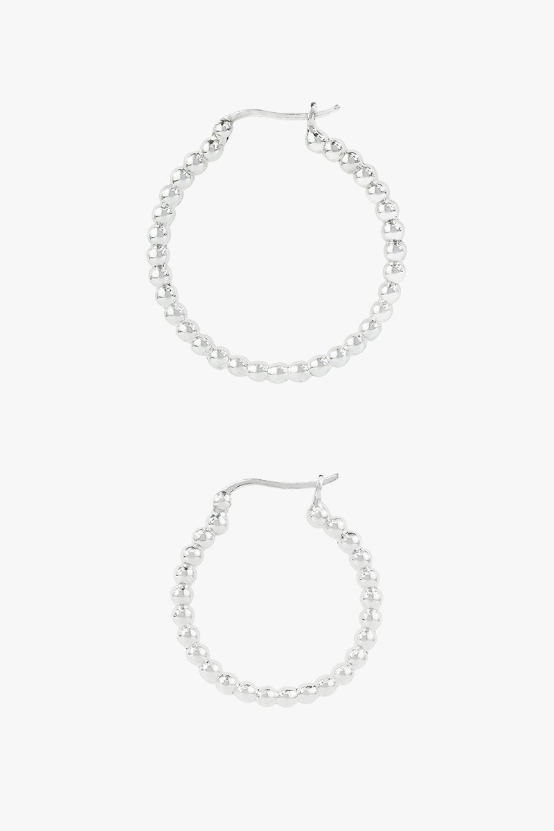 Dots hoop silver 30mm-abc