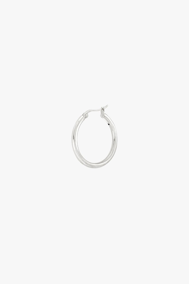 Wild classic earring silver small (20mm)-Earring-wildthings_collectables-Single piece-Silver--abc