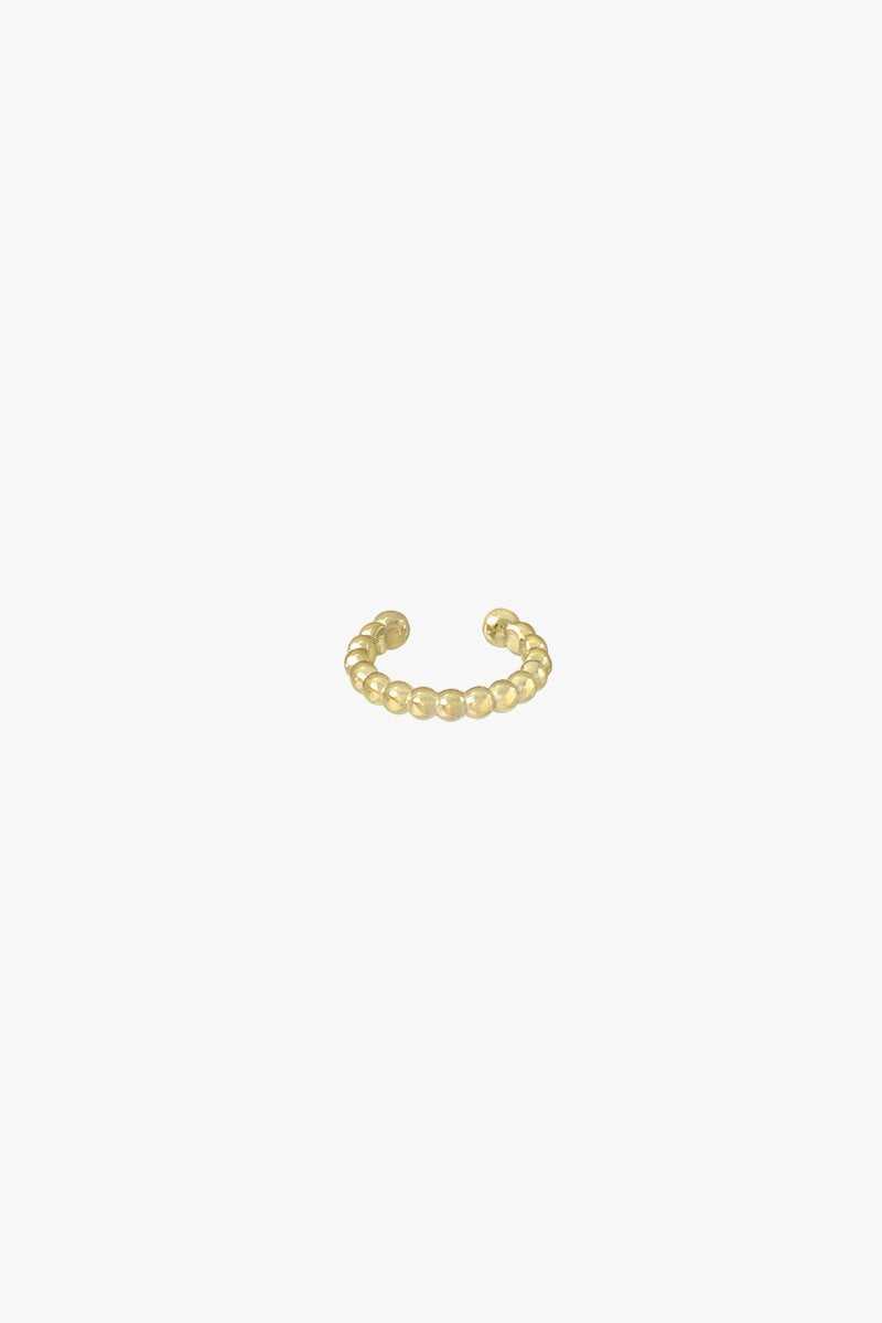 Bubble ear cuff gold plated-abc