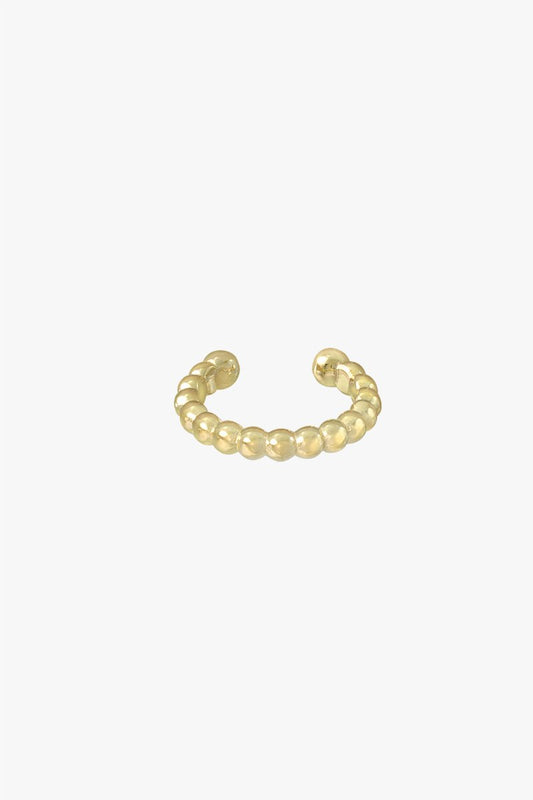 Bubble ear cuff gold plated-abc