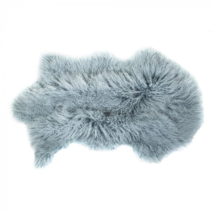 Tibetan Lambswool Throw 90x50 BlGry-Accessories-Florabelle-Default Title---abc