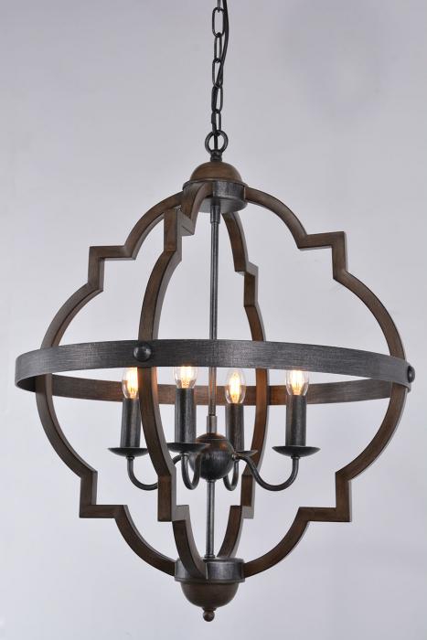 Hyatt hanging lamp in grey iron metal-abc