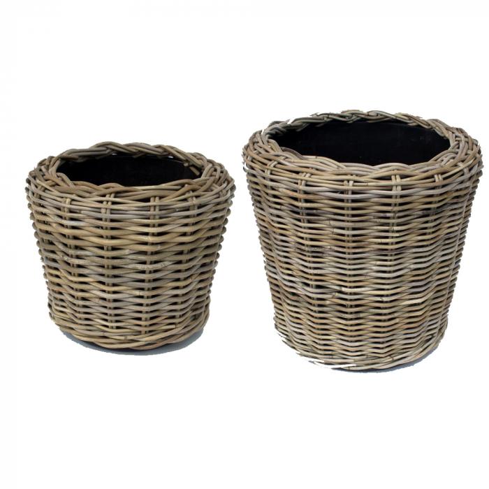 Round Rattan Basket Set of 2 Nat-Accessories-Florabelle-Default Title---abc