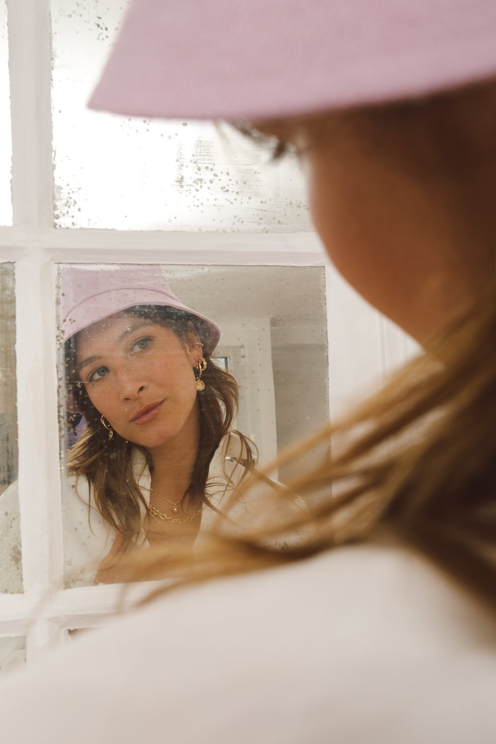 Check mate pink bucket hat-abc