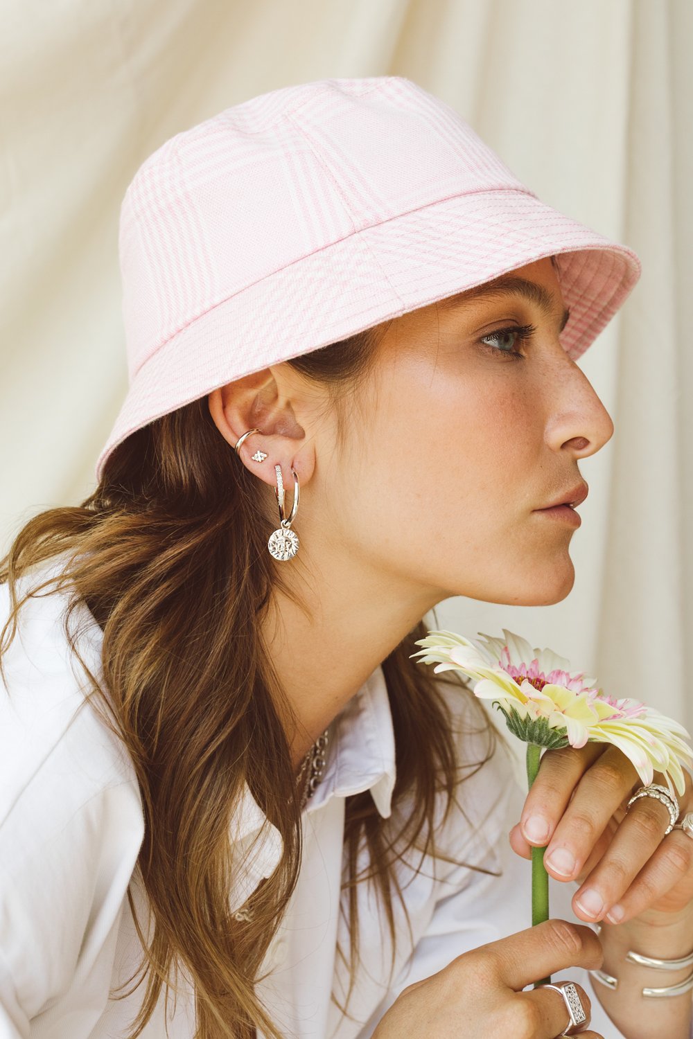 Check mate pink bucket hat-abc