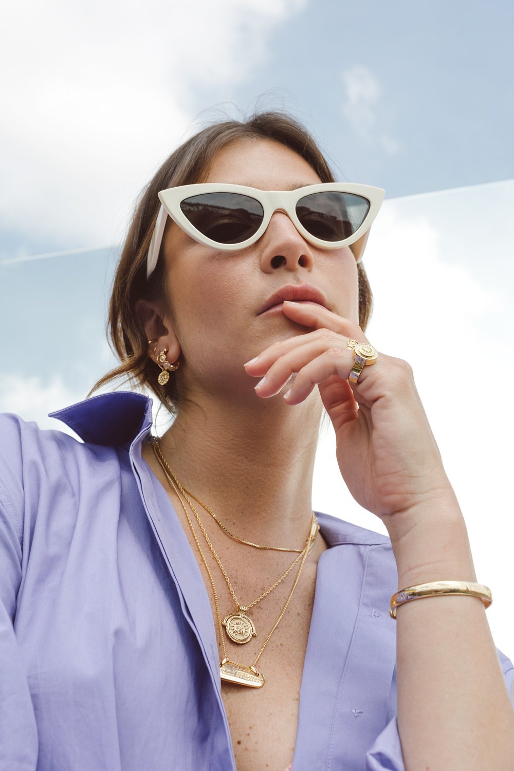 Classic bangle gold plated-abc