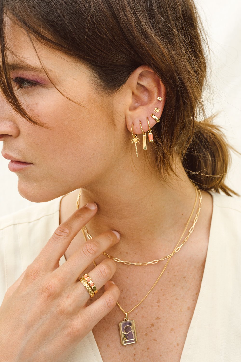 Sunrise earring gold plated-Earring-wildthings_collectables-Gold plated---abc