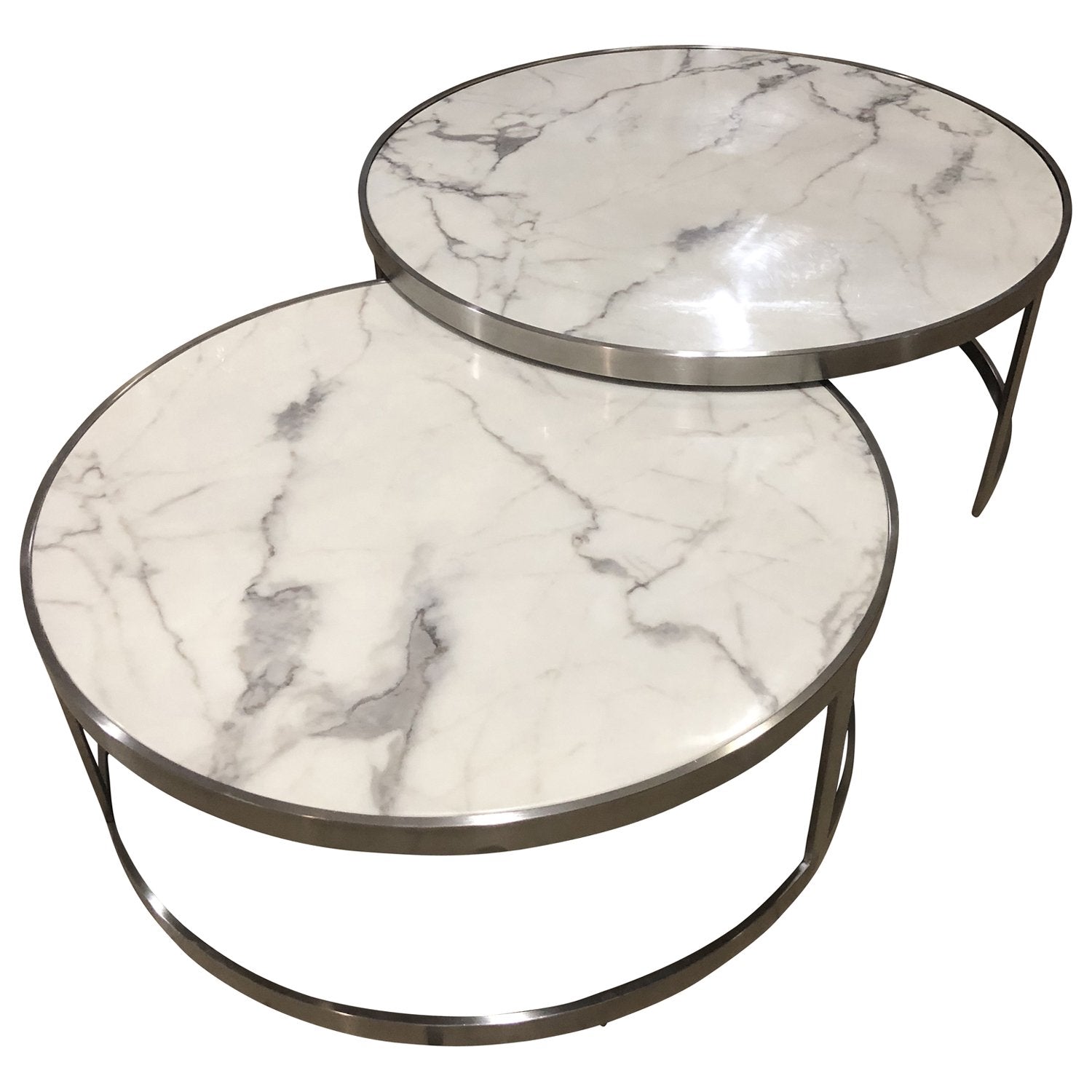 Sterling Coffee Table Set White Marble-Living-Future Classics Furniture-Default Title---abc