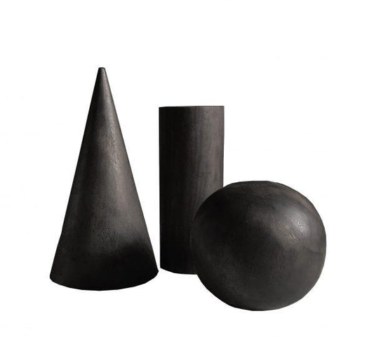 Verso Sculpture Set 2 Black-Accessories-MRD Home-Default Title---abc