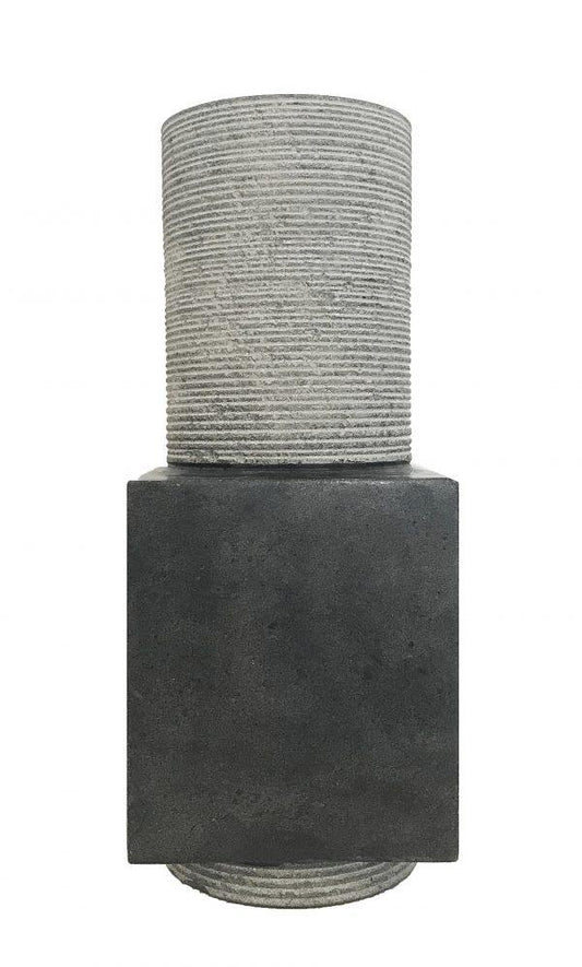 Voss Stone Square Vase Large-Accessories-MRD Home-Default Title---abc