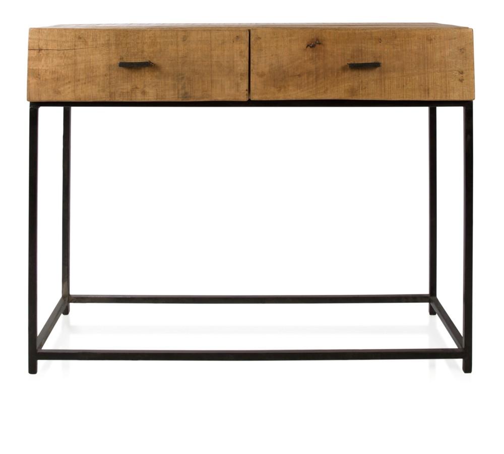 Manhatten 2 Drawer Mango Wood Console-abc