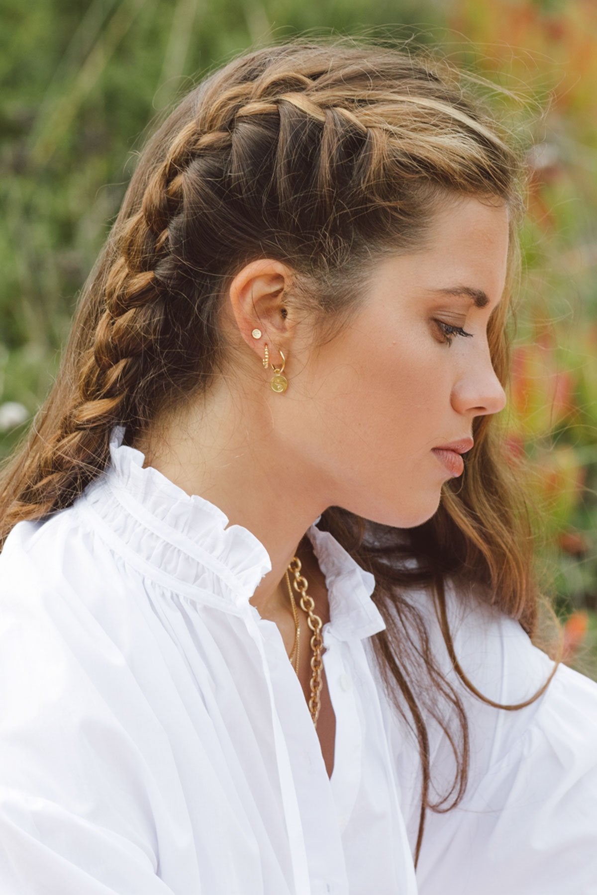 Yin yang coin earring gold plated-Earring-wildthings_collectables-Gold Plated---abc