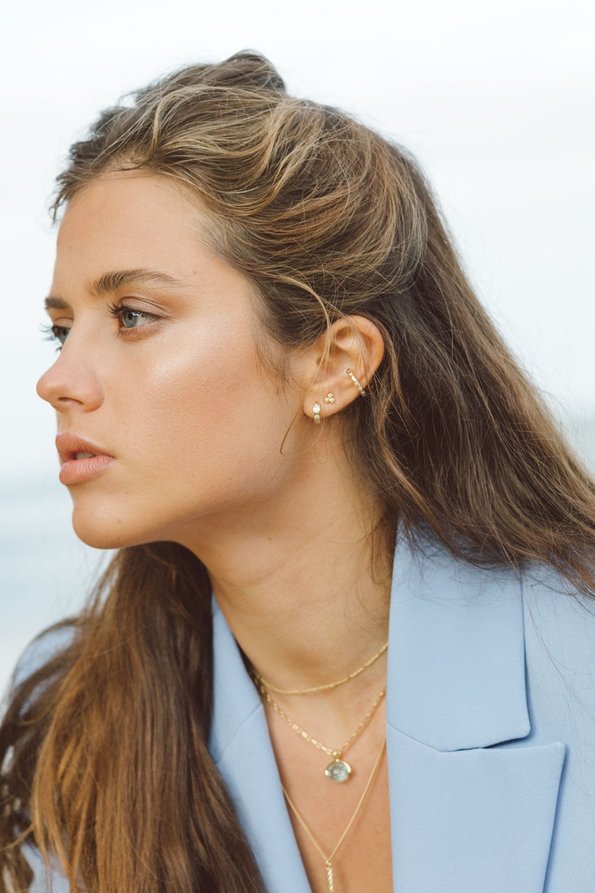 Shiny star ear cuff gold plated-Ear Cuff-wildthings_collectables-Gold plated---abc