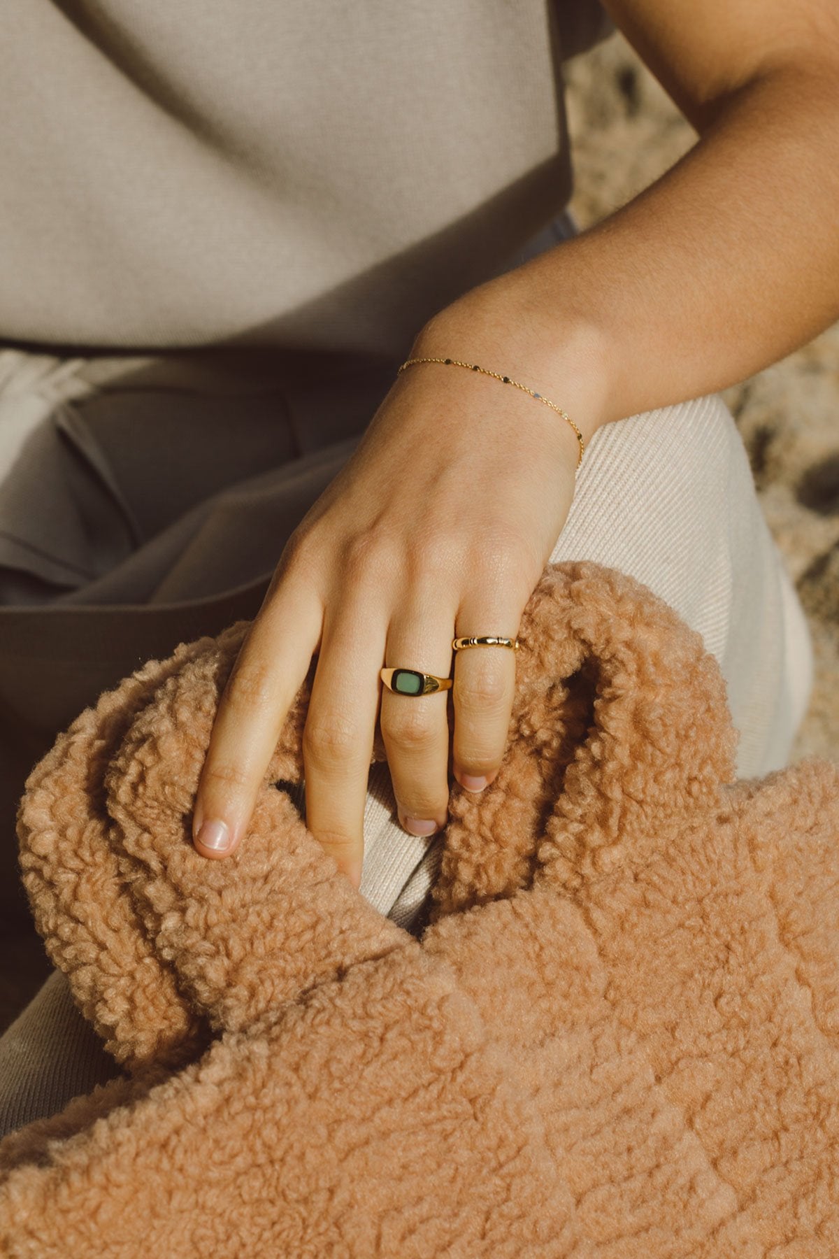 True treasure pinky ring gold plated-Ring-wildthings_collectables-Gold plated-1 (US 3.5 / 14.5mm)--abc