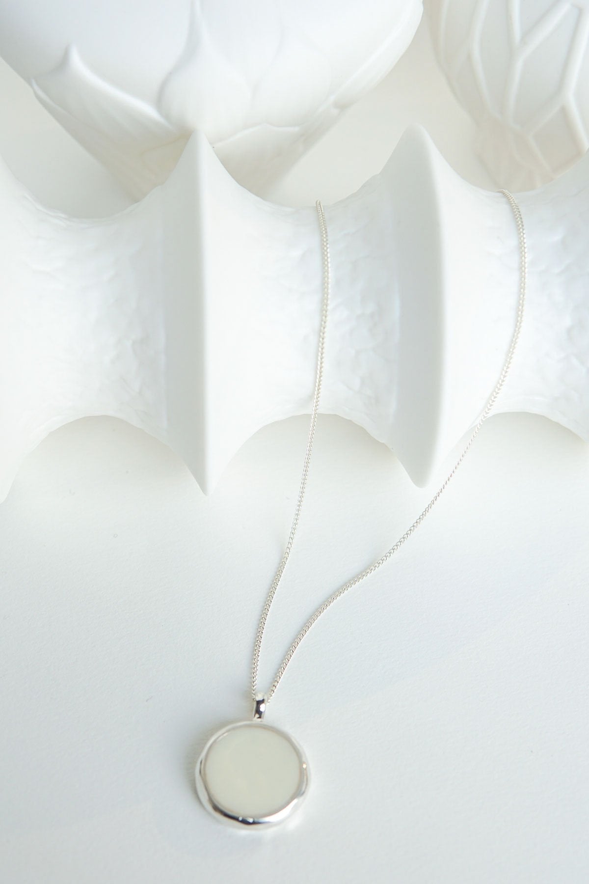 Doublesided yin yang pendant silver-abc