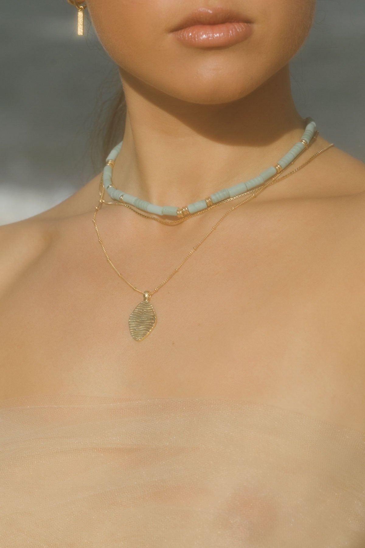 Water ripple pendant gold plated-Pendant-wildthings_collectables-Pendant-Gold plated--abc