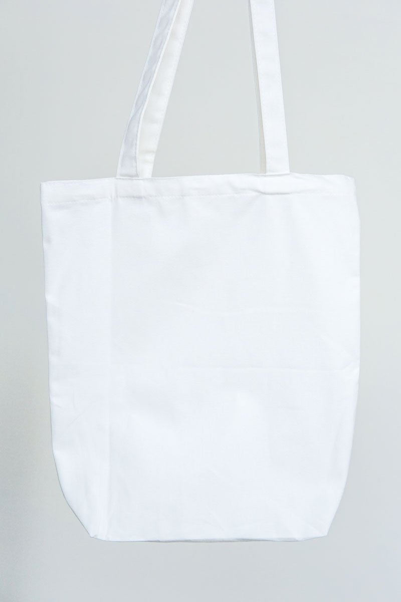 Canvas bag white-abc