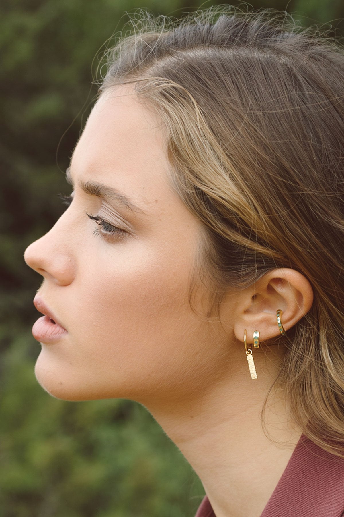 Ice star ear cuff gold plated-abc