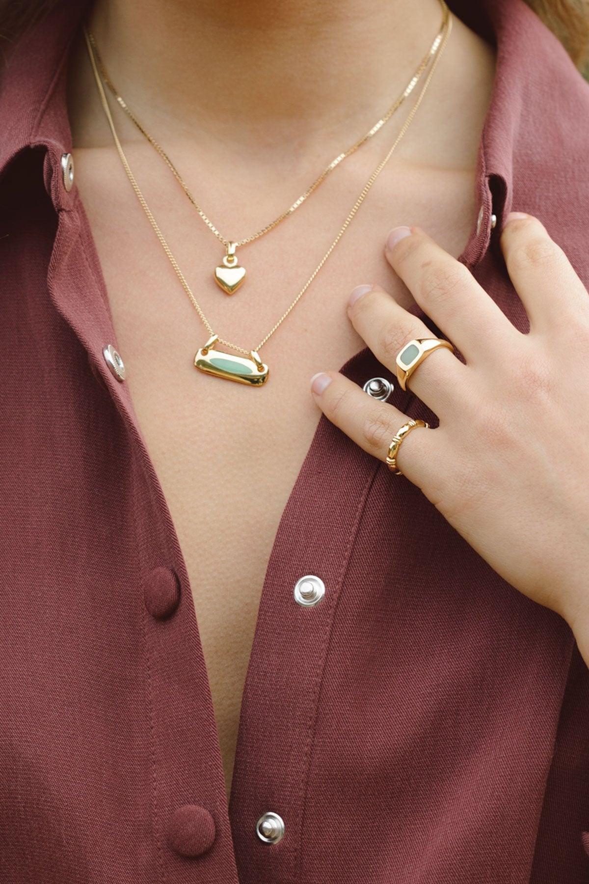 L'amour pendant gold plated-abc