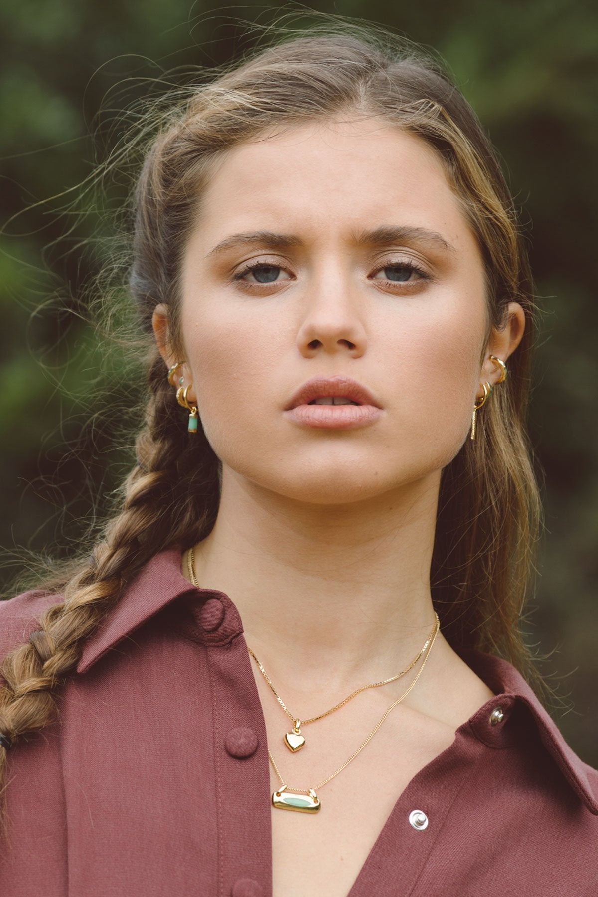 Iconic balance bar pendant gold plated-abc