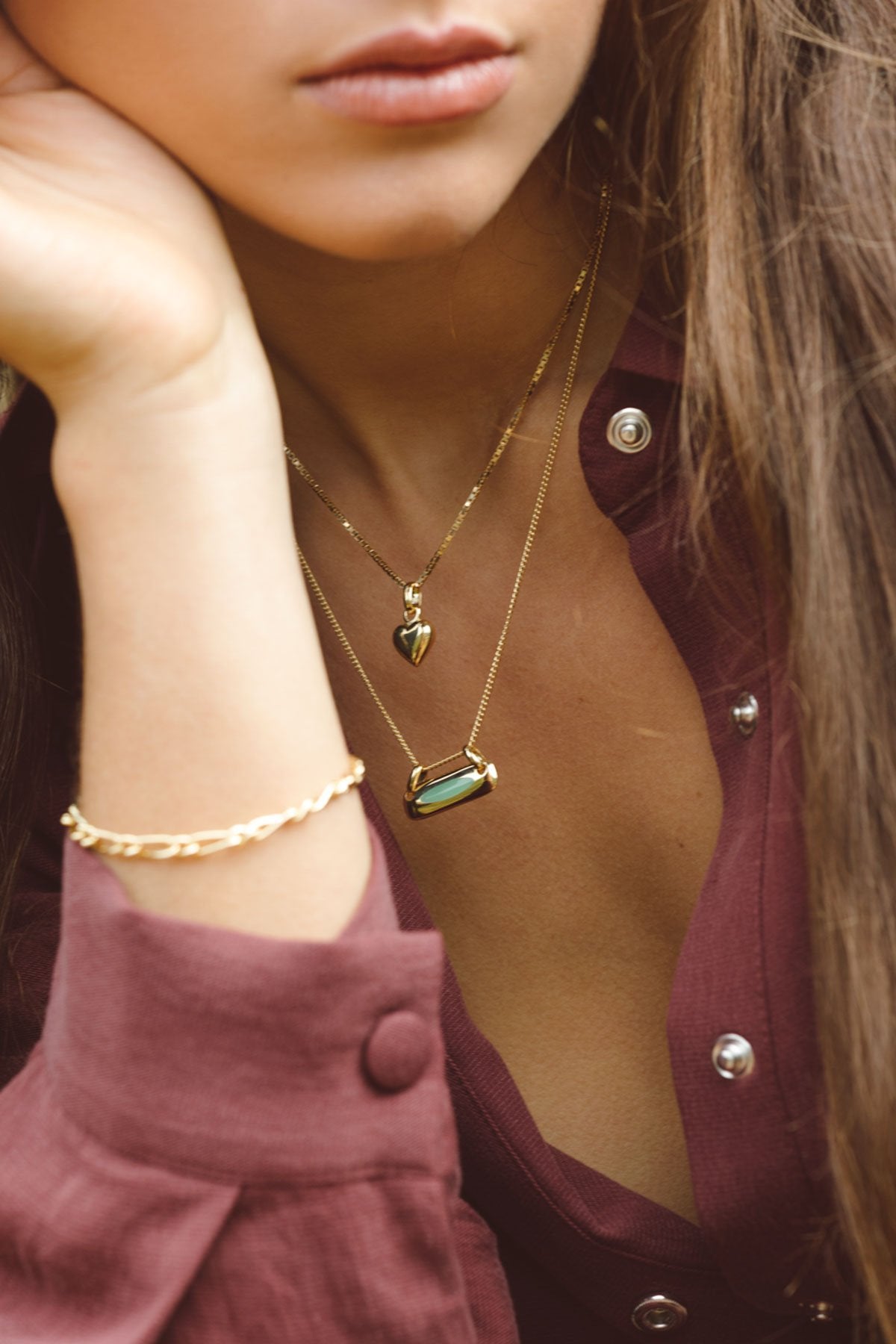 L'amour pendant gold plated-abc