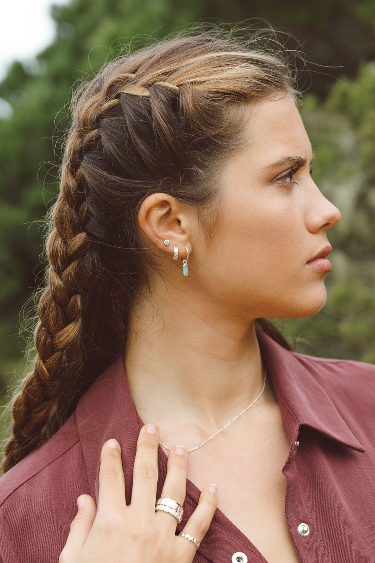 Waves huggie silver-Huggie-wildthings_collectables-Silver---abc