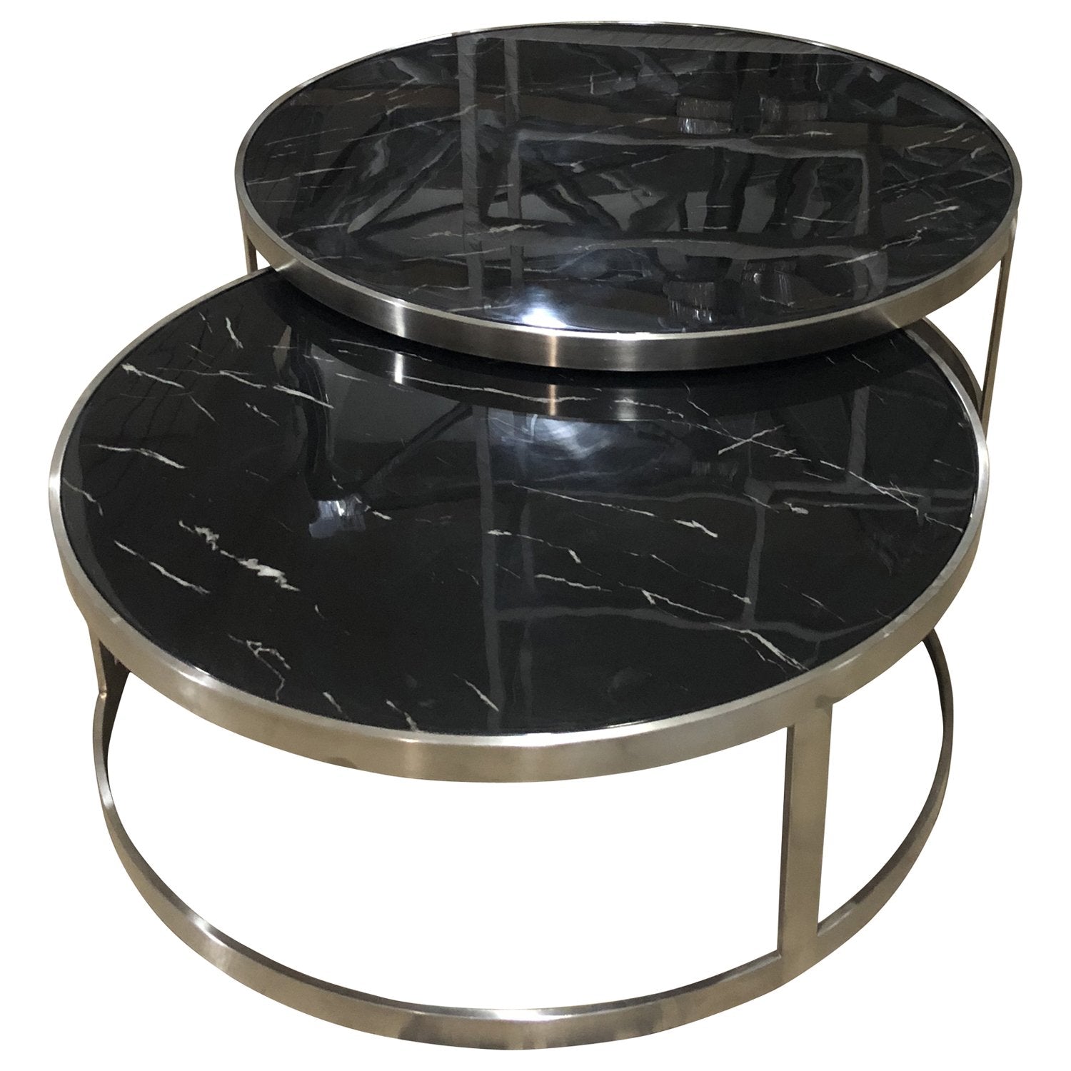 Sterling Coffee Table Set Black Marble-Living-Future Classics Furniture-Default Title---abc