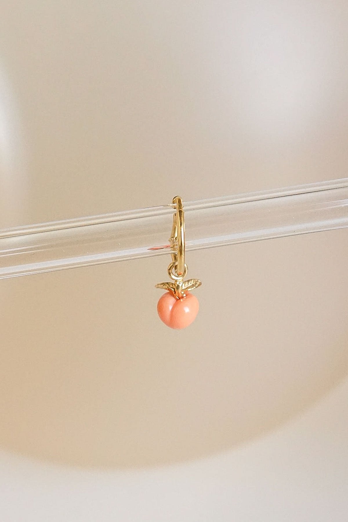 Feeling peachy earring gold plated-abc